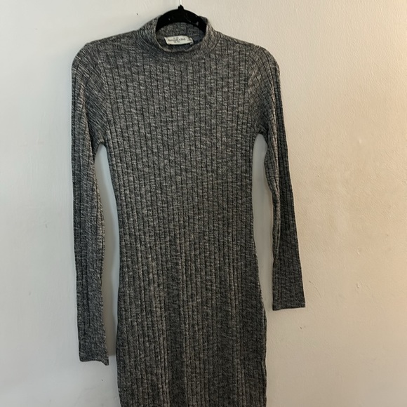 NWT ABERCROMBIE AND FITCH LONG SLEEP MOCKNECK MINI DRESS - Picture 8 of 12